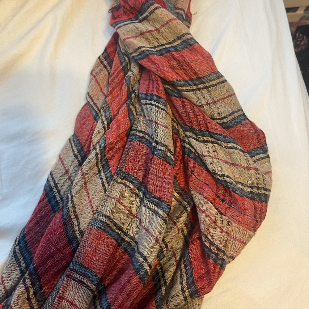 plaid infinity scarf